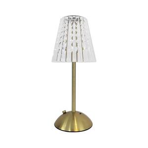 ELBA LED/1, 6W/800mAh érintős, tölthető asztali lámpa, arany/átlátszó ML1292 kép
