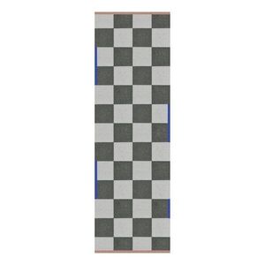 Sötétzöld-krémszínű mosható futószőnyeg 77x242 cm Square – Mette Ditmer Denmark kép