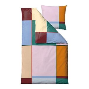 Egyszemélyes pamut ágyneműhuzat 140x200 cm Colour Block – Södahl kép
