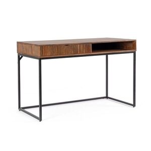 Íróasztal mangófa asztallappal 60x120 cm Tadita – Bizzotto kép