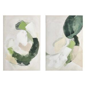 Keretezett-vászon kép szett 2 db-os kézzel festett részletekkel 60x90 cm Crown – Bizzotto kép
