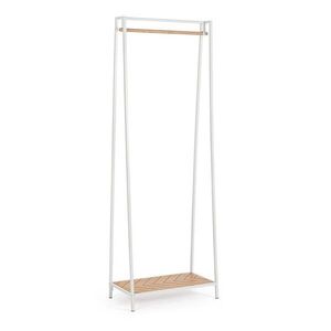 Fehér-natúr színű acél ruhatartó állvány 63x180x34 cm Haldor – Yes Everyday kép