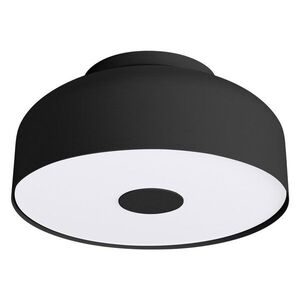 Fekete fém mennyezeti lámpa ø 30 cm Blacko – Sollux kép