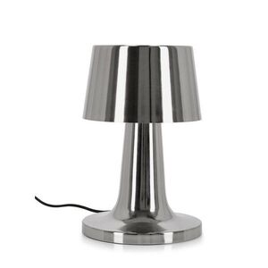 Ezüstszínű fém LED asztali lámpa fém búrával (magasság 51 cm) Turner – Bizzotto kép