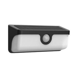 LED napelemes fali lámpa érzékelővel LINK LED/5W/3, 7V 2000 mAh IP65 fekete EKO2359 kép