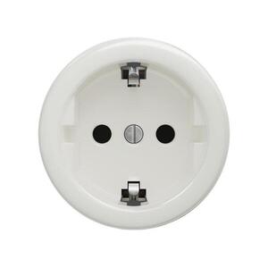 Reblig - Retro háztartási SCHUKO konnektor keret nélkül 230V/16A, kerámiafehér K/ZS kép