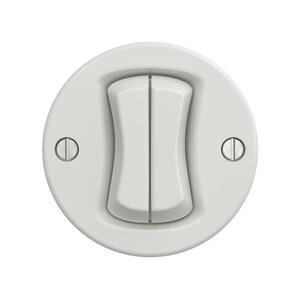 Reblig - Retro keret nélküli soros kapcsoló, 5-ös, kerámiafehér K/V2/5 kép