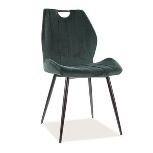 Arco Velvet étkező szék fekete láb/ zöld bluvel 78 kép