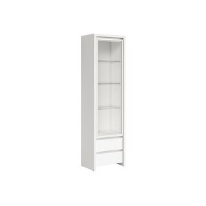 Kaspian REG1W2S vitrin fehér/matt fehér vitrin kép