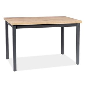 Adam étkezőasztal artisan tölgy/fekete 120x68 kép