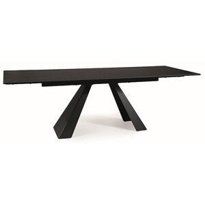 Salvadore Ceramic étkező asztal fekete láb/ fekete shara noir ((160-240)X90) kép