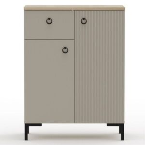 Dominica K2D1S komód taupe/ silverjack tölgy kép