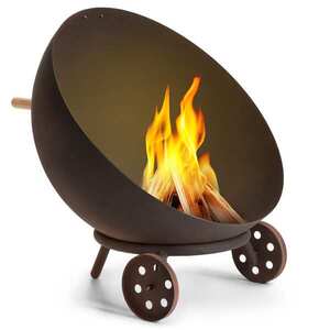 Blumfeldt Fireball Egon acél tűzálló tál kertbe Ø66 cm grill esővédővel kép