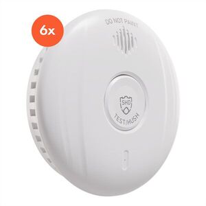 SHD by oneConcept, DOF Pro10 füstérzékelő, műanyag, figyelmeztető jelzés: 85 dB, elem élettartama 10 év kép