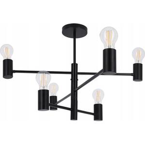 SmartLED Rudas csillár 6xE27/20W/230V fekete LAMPA 2130 kép