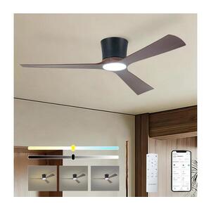ZE - LED mennyezeti látor AUREX LED/24W/230V Wi-Fi Tuya fekete/dió + távirányító ZEV038 kép