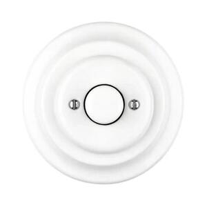 Reblig - Porcelán retro forgatható fényerőszabályzó kerettel 250V/10A fehér RGDMA-W kép