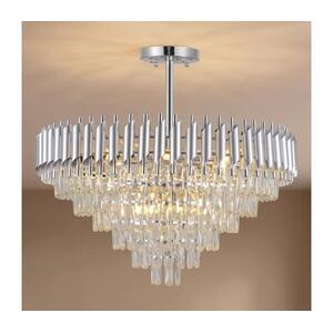 BRILAGI - Felületre szerelhető csillár ECLIPSE 12xE14/10W/230V átm. 78 cm ezüstszínű BG70280 kép