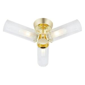 Markslöjd 109238 - Fürdőszobai felületre szerelhető csillár RIMINI 3xG9/20W/230V IP44 sárgaréz 109238 kép