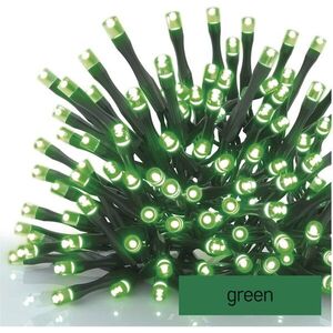 EMOS Standard LED sorolható karácsonyi fényfüzér, 10 m, kültéri és beltéri, zöld kép