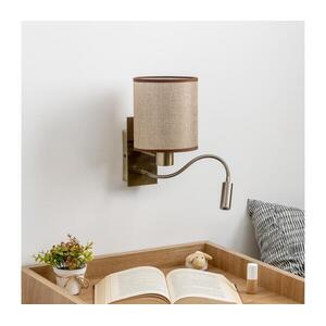 BRILAGI - LED Fali lámpa NUBILA 1xE27/25W/230V + LED/3W réz/barna BG1557+BG1583 kép