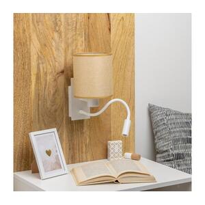 BRILAGI - LED Fali lámpa NUBILA 1xE27/25W/230V +LED/3W fehér/világosbarna BG1559+BG1584 kép