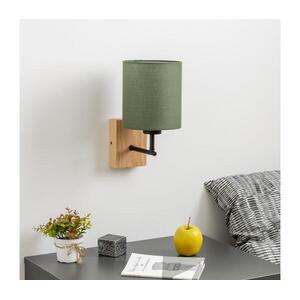 BRILAGI - Fali lámpa NUBILA WOOD 1xE27/25W/230V tölgy/zöld BG1561+BG1576 kép