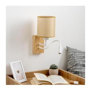 BRILAGI - LED Fali lámpa NUBILA WOOD 1xE27/25W/230V +LED/3W tölgy/világosbarna BG1565+BG1584 kép