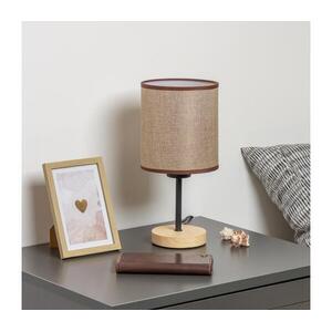 BRILAGI - Asztali lámpa NUBILA WOOD 1xE27/25W/230V tölgy/barna BG1567+BG1583 kép