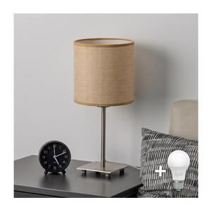 BRILAGI - LED asztali lámpa NUBILA 1xE27/60W/230V világosbarna EG32509+BG1584 kép