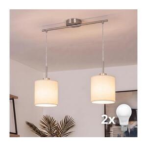BRILAGI - LED függeszték kábelen NUBILA 2xE27/60W/230V krémszínű EG32519+2xBG1585 kép