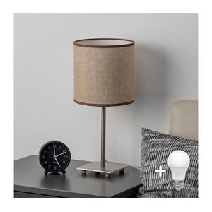 BRILAGI - LED asztali lámpa NUBILA 1xE27/60W/230V barna EG32509+BG1583 kép
