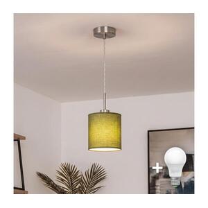 BRILAGI - LED csillár zsinóron NUBILA 1xE27/60W/230V, átm. 14 cm, zöld EG32515+BG1576 kép
