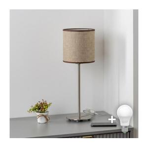 BRILAGI - NUBILA LED asztali lámpa 1xE27/60W/230V barna EG32512+BG1583 kép