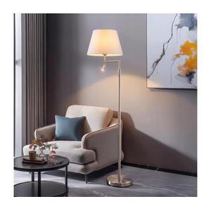 BRILAGI - LED állólámpa CERIA 1xE27/60W/230V + LED/2, 1W matt króm/fehér EG32514+EG781035 kép