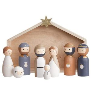 X-MAS betlehemi figurák, 9 darabos készlet kép