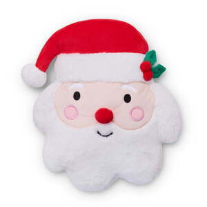 Plüss díszpárna karácsonyi mintával 38x32 cm Christmas Santa – Catherine Lansfield kép