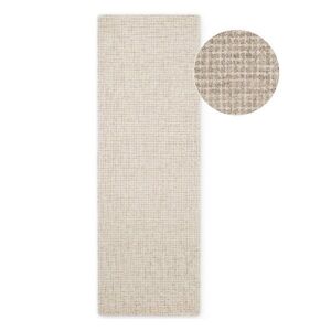 Bézs gyapjú futószőnyeg 80x250 cm Eloise – Hanse Home kép