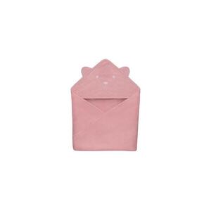 Lionelo - Gyerek kapucnis muszlin törölköző MUSLIN HOODED TOWEL Pink Baby 5903771709323 kép