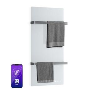 Klarstein HotSpot Crystal Smart infravörös panel | 800 W | 12 m² | Érintőképernyős vezérlés és hangvezérlés kép