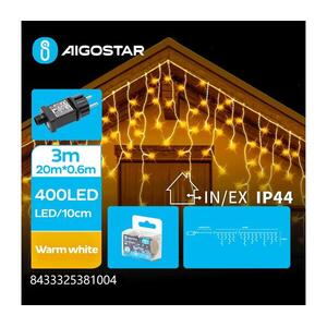 B.V. - LED kültéri fénylánc 400xLED/8 funkcióval 23x0, 6m IP44 meleg fehér B103031QN kép