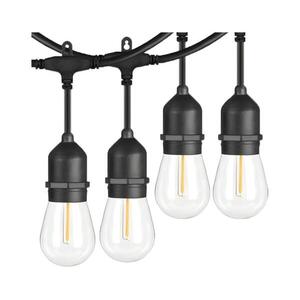 LED kültéri dekorációs lánc 15xE27/1W/230V 15 m IP65 fekete 5903271845842 kép