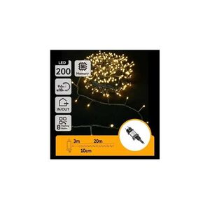 B.V. - LED kültéri karácsonyi fényfüzér 200xLED/6W/230V 20m IP44 meleg fehér B10303ABNP kép