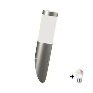 BRILAGI - LED RGBW kültéri fali lámpa ELIA 1xE27/6, 5W/2300V 2700-6500K IP44 króm BG5743+AI0818 kép