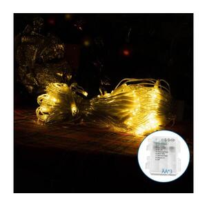 B.V. -LED Karácsonyi kültéri lánc 100xLED/8 funkció 3xAA 8x0, 6m IP44 meleg fehér B10303K3W kép