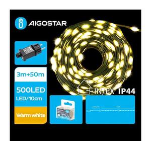 B.V. - LED Kültéri karácsonyi fényfüzér 500xLED/8 üzemmód 53m IP44 meleg fehér B103031S8 kép