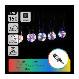 B.V. - LED RGBY kültéri dekorációs fényfüzér 160xLED/3, 6W/230V 10m IP44 B103031R3 kép