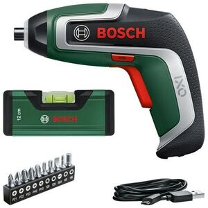 BOSCH IXO 7 akkus csavarhúzó, bitkészlet, 12 cm-es vízmérték 0.603.9E0.008 (1 × 2 Ah) kép