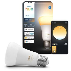 Philips Hue White Ambiance 8, 1 W, 1100 lm, E27 kép