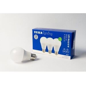 Tesla BULB E27, 8 W, 230 V, 806 lm, 25 000 h, 4000K nappali fehér, 220°, 3 db a csomagban kép